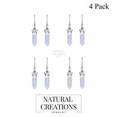 rainbow moonstone earrings
